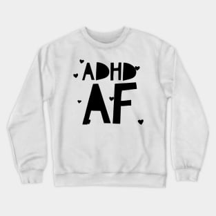 adhd hearts design Crewneck Sweatshirt